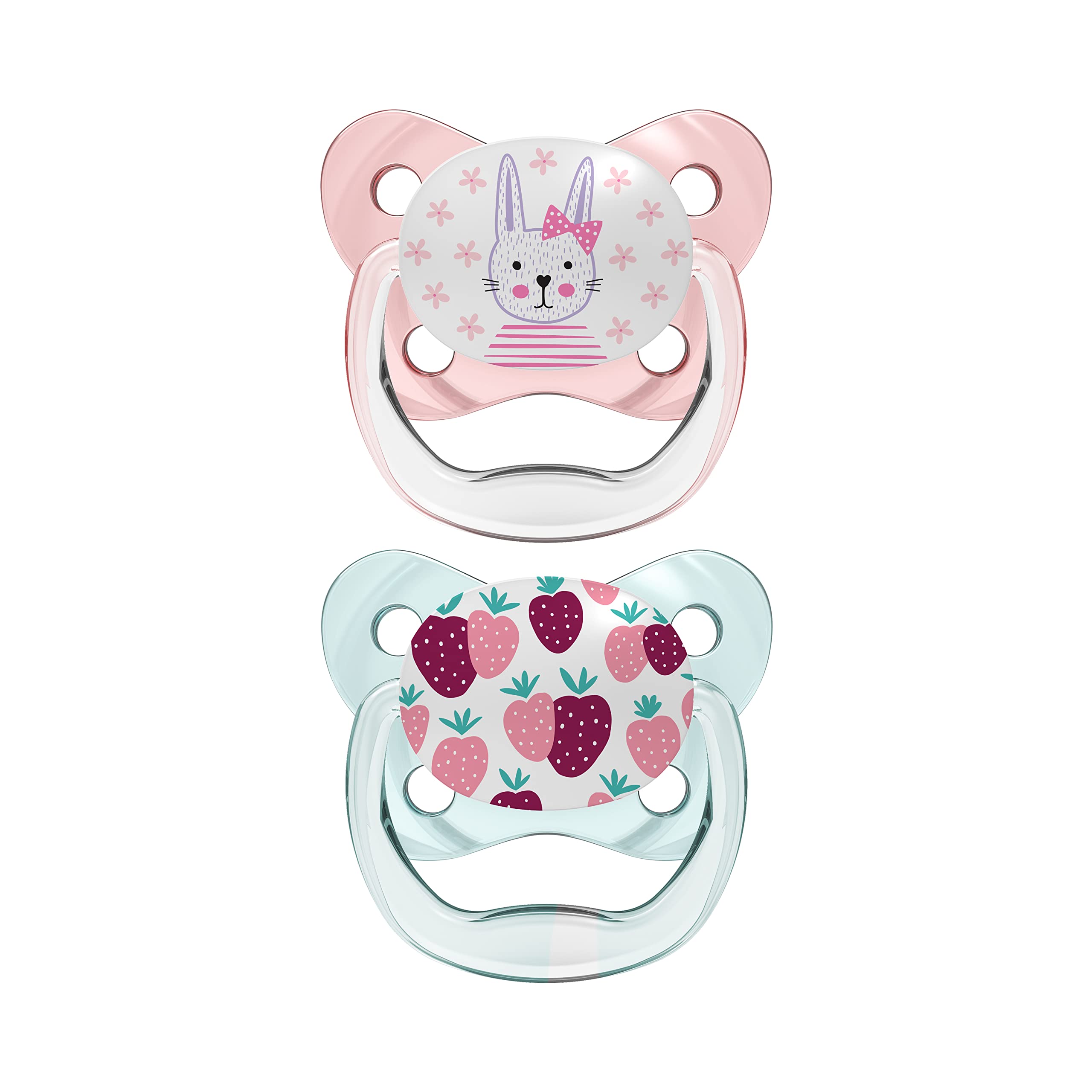 Dr. Brown's Silicone Prevent Pacifier T-1 0-6 Months Pink 2 Pcs