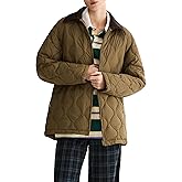 Orolay Women's Oversized Lightweight Down Jacket Zip Up Barn Quilted Puffer Coat Casual Outerwear with Pockets