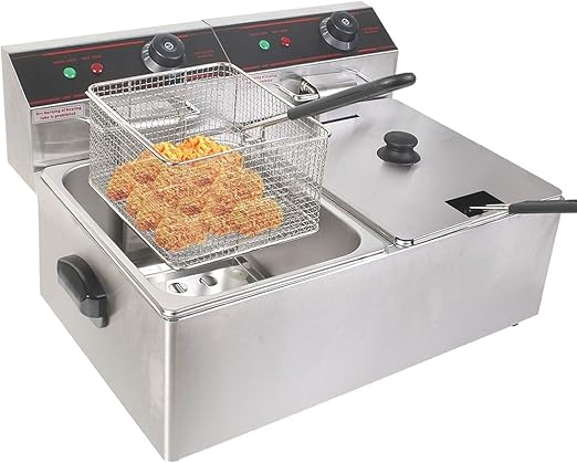 Amazon Com New 5000w Electric Countertop Deep Fryer Dual Tank
