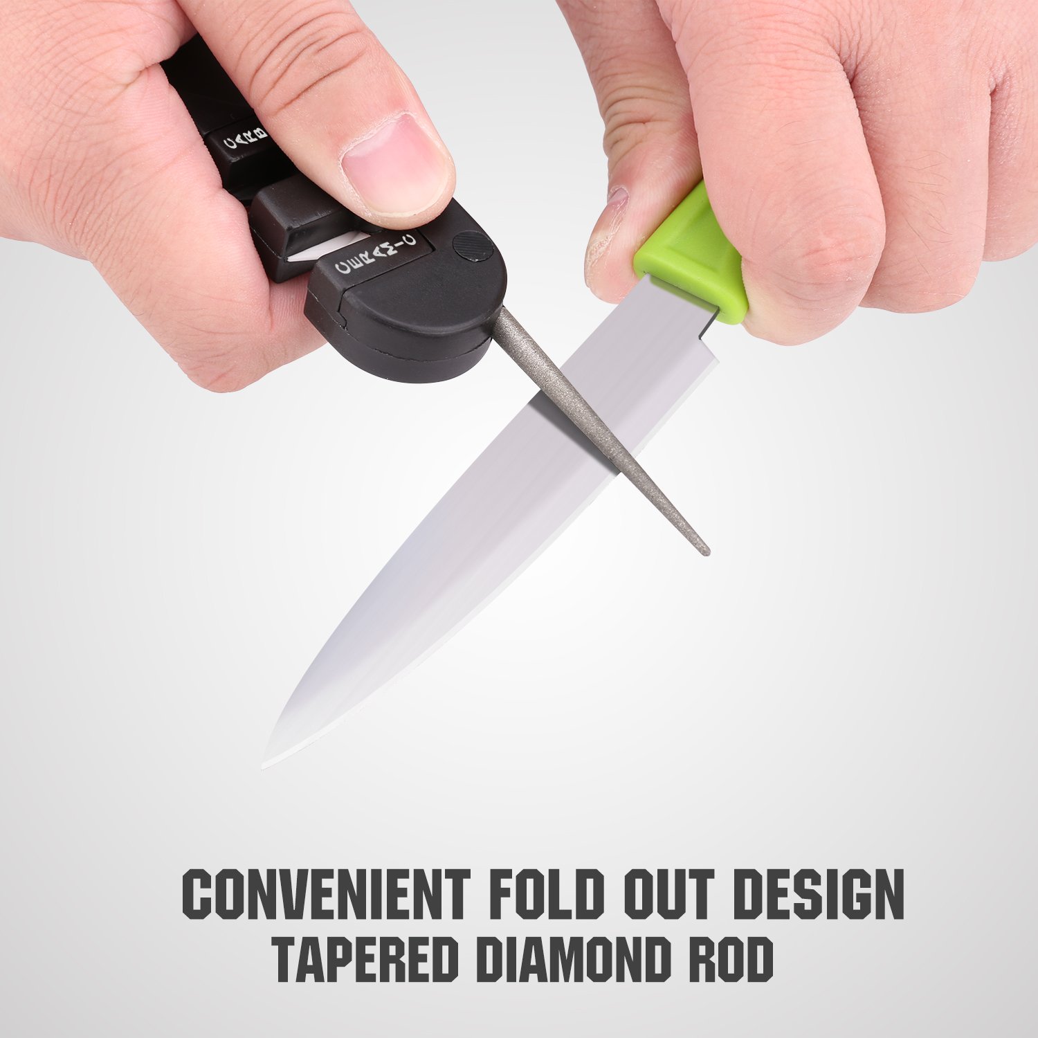 Knife Sharpener Housolution Mini Pocket Keychain