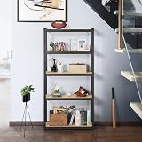 Yaheetech 2-Pack Heavy Duty 5 Tier Shelving Unit 90x30x180cm 175kg/each Black view 6
