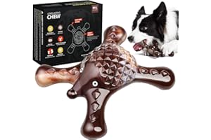 Quizvi Tough Dog Chew Toys - Dog Toys for Aggressive chewers, Durable Dog Toys for Large/Medium Breed, Dog Teething Toys, Nylon Bones Toy to Keep Them Busy, Real Bacon Flavor