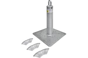 Frontline RO18 Multifunction 18" Commercial Roof Anchor | Fall Protection Anchor Point | OSHA & ANSI Compliant Galvanized Ste