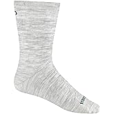 Wide Open Crew Socks for Women Merino Wool Lightweight Solid Basic Style 9513