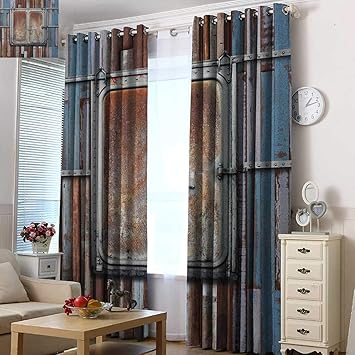 Amazon Com Living Room Bedroom Window Curtains Rustic