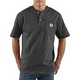 Carhartt Men's Loose Fit Heavyweight Short-Sleeve Pocket Henley T-Shirt