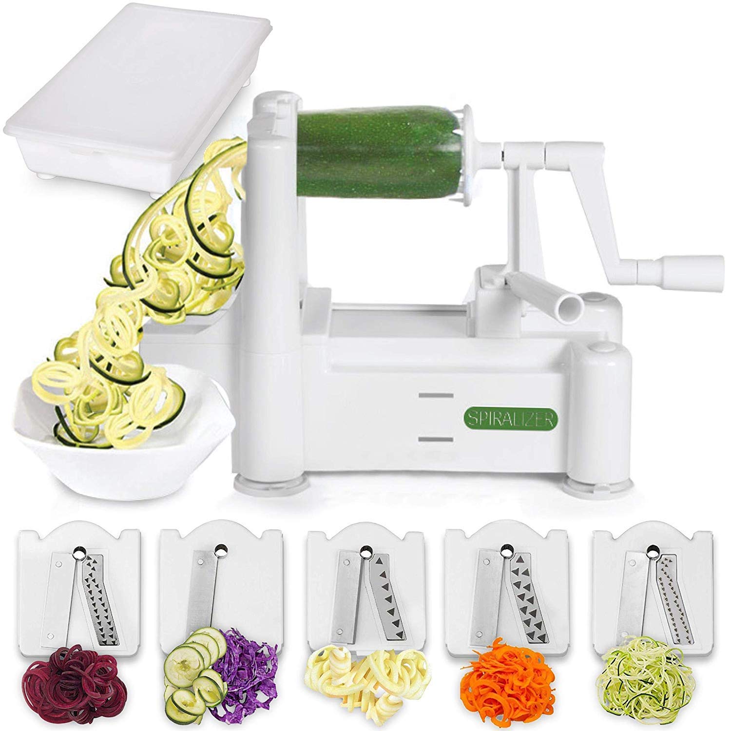 6 Spiralizer+Vegetable+Strongest+Heaviest+Gluten+Free