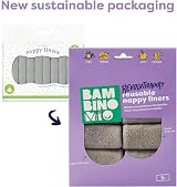 Bambino Mio Reusable Nappy Liners Pack of 8 - 29x19 cm, Contoured view 2