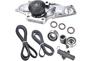 Nakuuly Timing Belt Kit with Water Pump Compatible with 2003-2018 Honda Accord Crosstour Odyssey Pilot Ridgeline MDX RDX RL TL TSX ZDX Saturn Vue 3.0L 3.5L 3.7L Replaces TKH002 TCKWP329 19200-RDV-J01