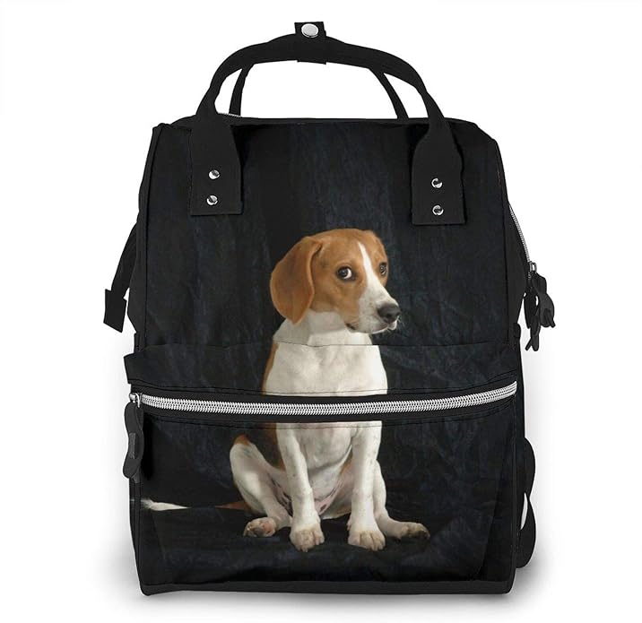 Beagle dogs portrait Diaper Bags Waterproof Canvas Travel