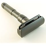Strong Durable Heavy Brass Double Edge Saftey Razor - Matte Ebony