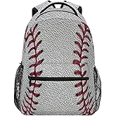 Kcldeci Toddler Backpack for School Baseball Ball Dirty Dark Baseball Red Stitching Boys Girls Kids School Bags Bookbag Elementary Children Bookbags Casual Travel Back Pack