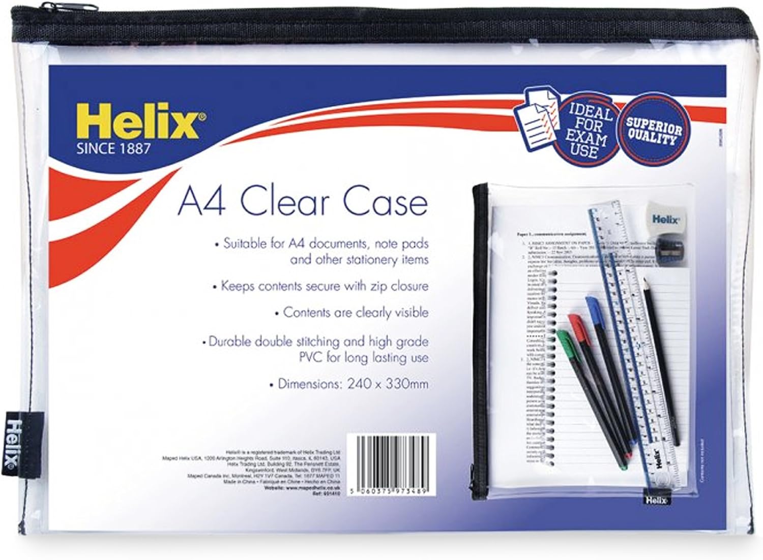 helix calculator pencil case