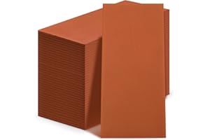 Qilery 50 Pcs Linen Feel Disposable Dinner Napkins Decorative Paper Napkin 17"x12" Bulk Colored Soft Paper Hand Towels Absorbent for Guest Thanksgiving Day Kitchen Wedding Party(Terracotta)