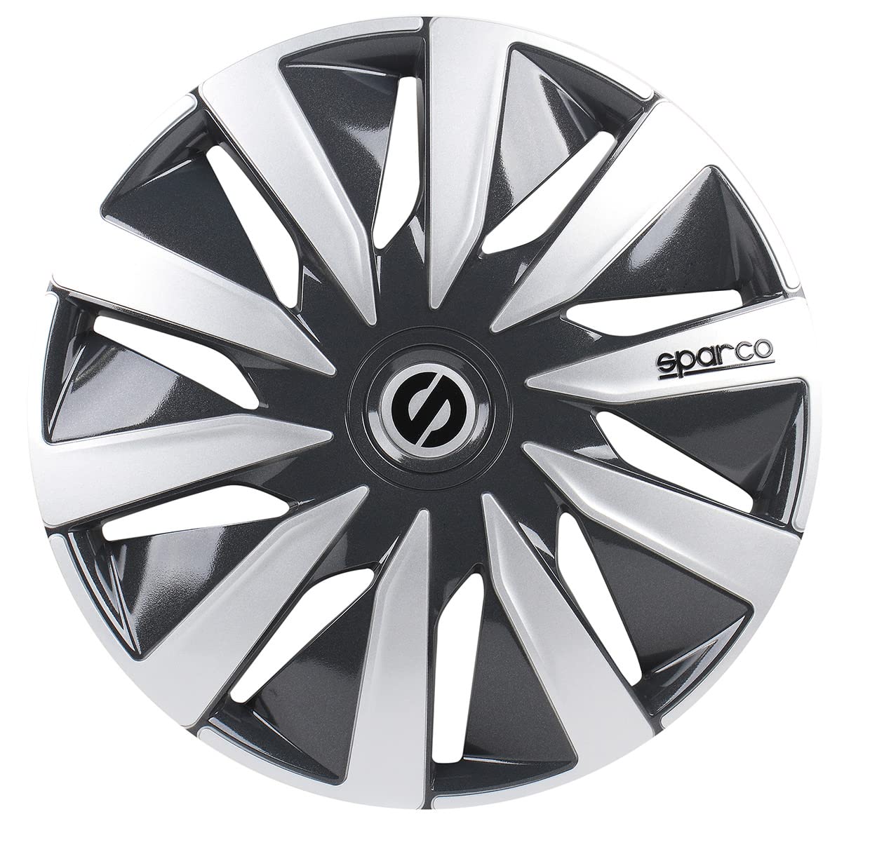 SPARCO SPC1491GRSV Set Sparco wheel covers Lazio 14-inch grey/silver
