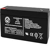 AJC Battery Compatible with Streamlight Litebox 6V 12Ah Sealed Lead Acid Battery