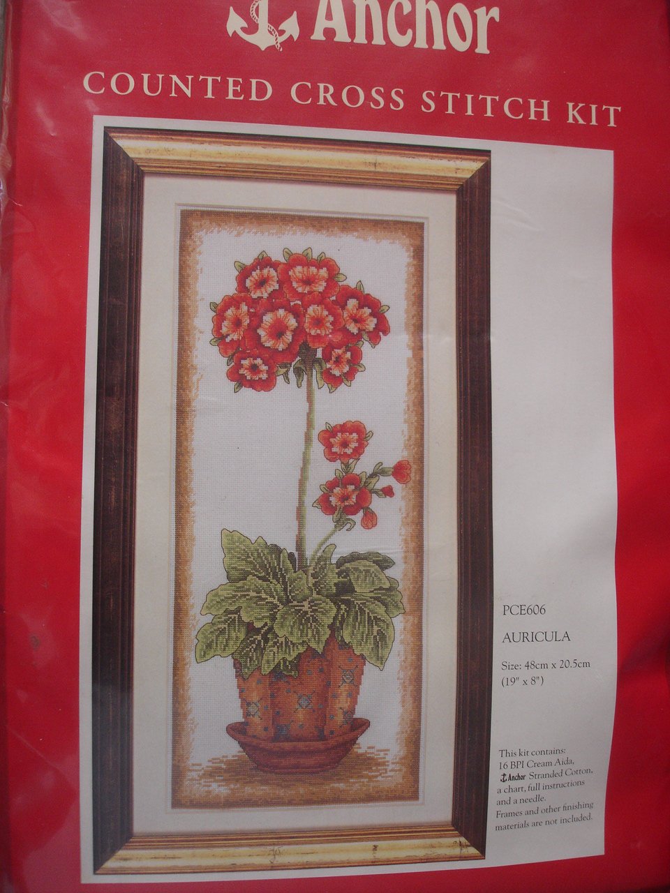 Anchor Counted Cross Stitch Kit "Auricula"