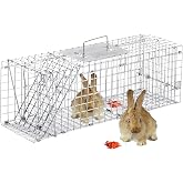 Meibangzz Animal Traps,Live Animal Trap for Cats,Rabbits, Squirrels,cat Trap for Stray Cats, Live Traps for Raccoons, Steel F