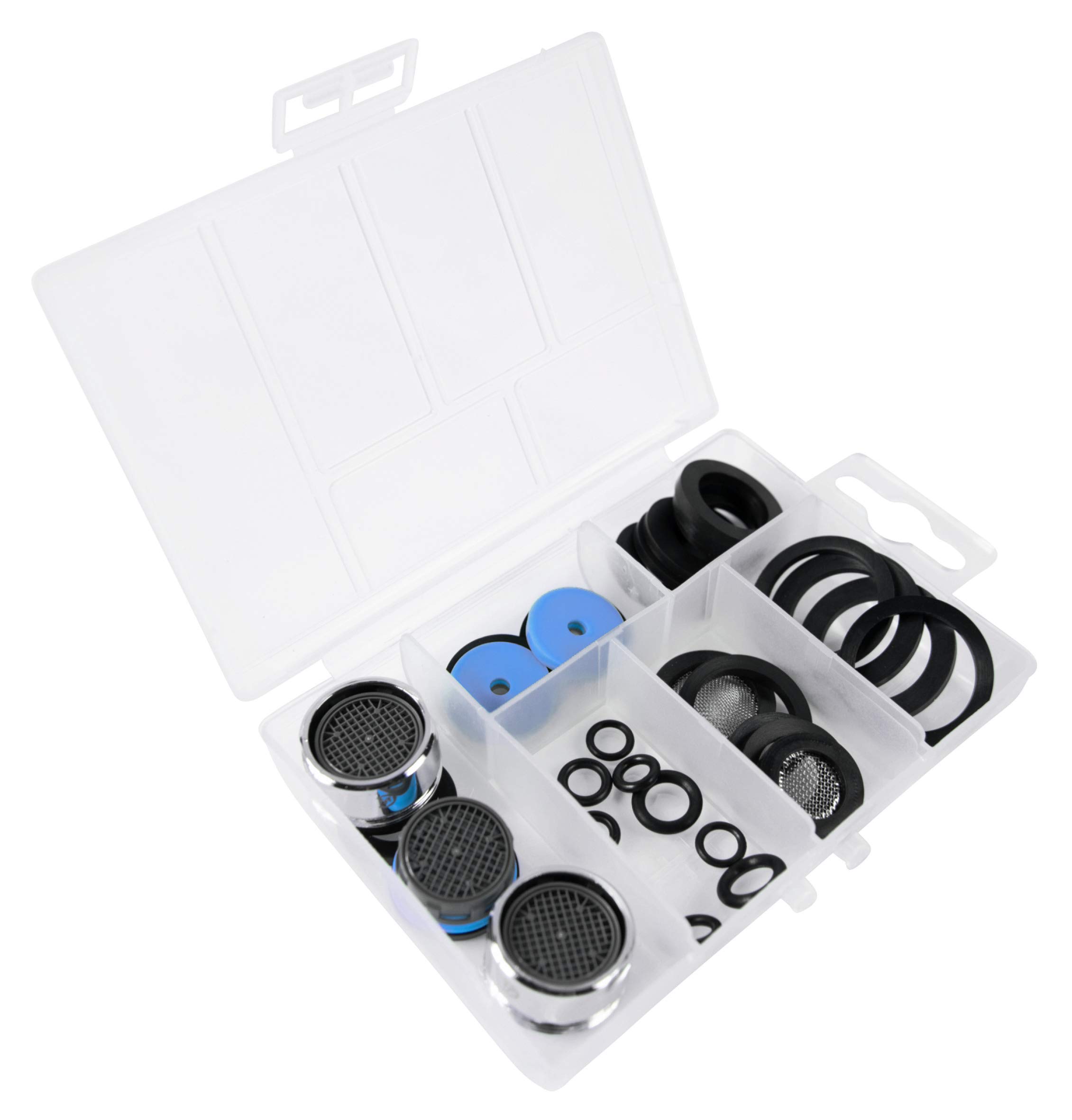 Werkzeyt Seal Assortment 32 Pieces – Practical Spare Parts for All Uses – Ideal for Household, Garden & Sanitary Area/Replacement Parts Set with Sealing Rings & Aerator / ZYT148