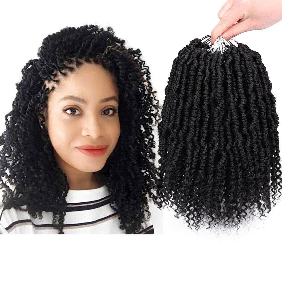 Amazon Com Liyate Bomb Twist Crochet Hair 10 Inch 6 Packs Spring Twist Braiding Hair Pretwisted Passion Twist Crochet Braids Passion Twist Mini Twist Hair With Curly End 1b Beauty liyate bomb twist crochet hair 10 inch 6 packs spring twist braiding hair pretwisted passion twist crochet braids passion twist mini twist hair with