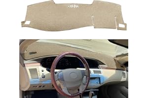 Fcovergurus Dash Cover Mat Custom Fit for Toyota Avalon 2005 2006 2007 2008 2009 2010 with Cutout for Speaker, Dashboard Cover Pad Carpet Protector F101 (05-10 Beige)
