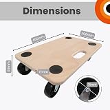 Move It Platform Dolly with Grip Pads 180kg Load Heavy-Duty 45x30cm view 3