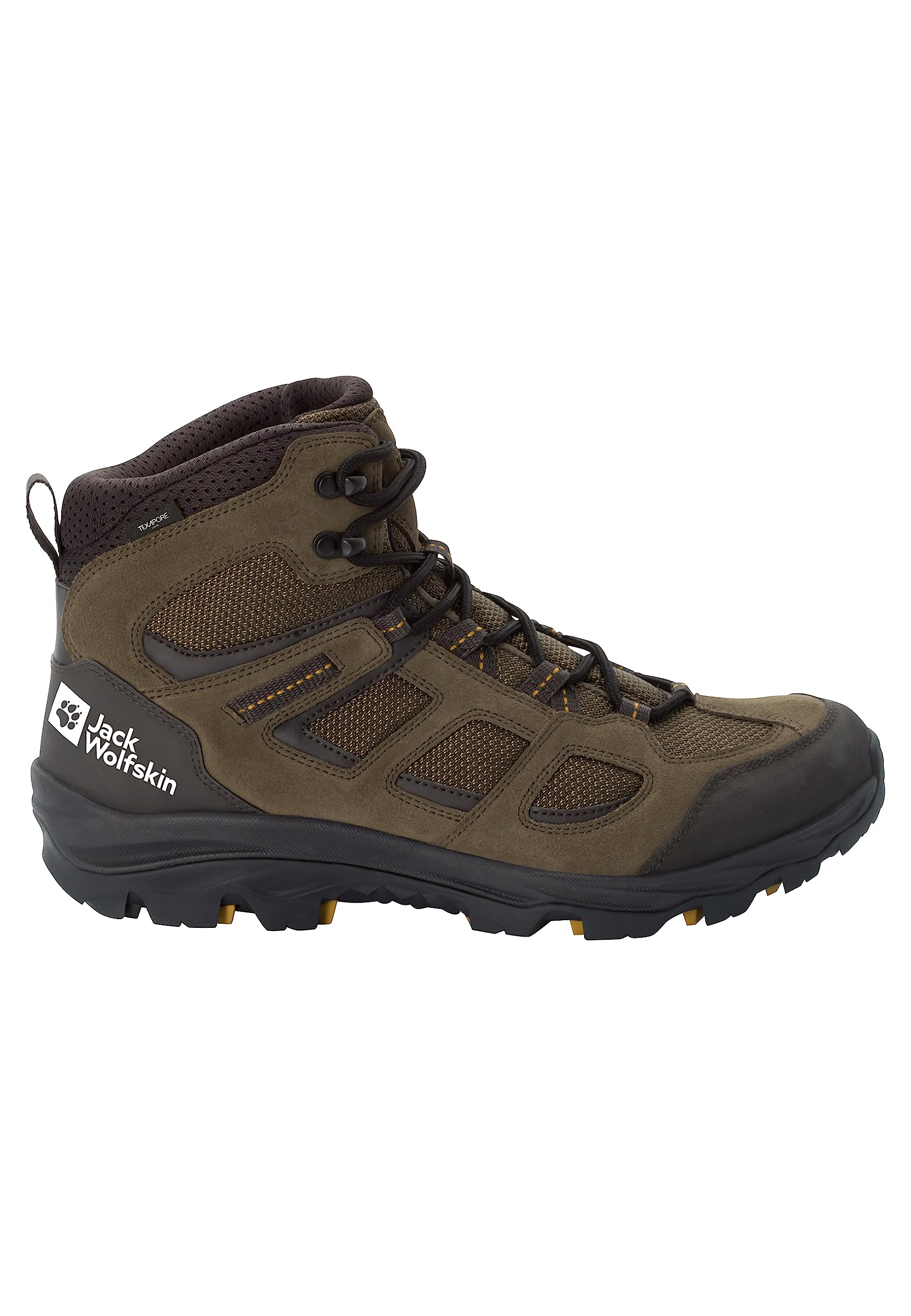 Jack Wolfskin Vojo 3 Texapore Mid M para hombre, caqui/fantasma, 11