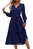PRETTYGARDEN Women's Floral Boho Dress Fall Long