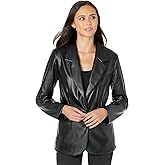 BCBGeneration Women's Relaxed Boyfriend Blazer Long Sleeve Notch Lapel Pocket Button Jacket