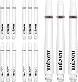 Unicorn Dart Shafts Gripper 3 Value Pack White Nylon 15 Stems Medium 44.2 mm