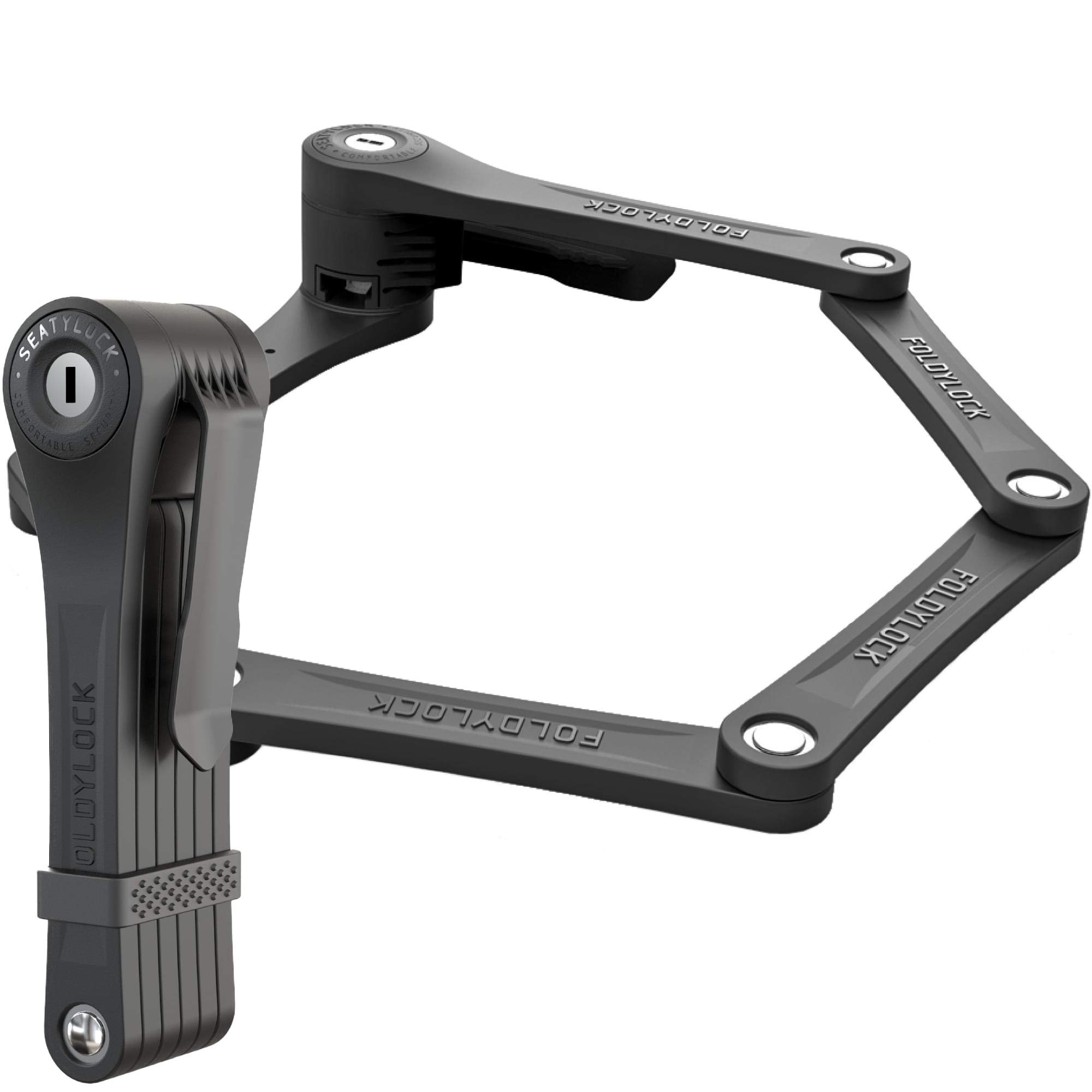 Seatylock Candado Plegable Foldylock Clipster 85cm Accessories and recambios bicis, Standard