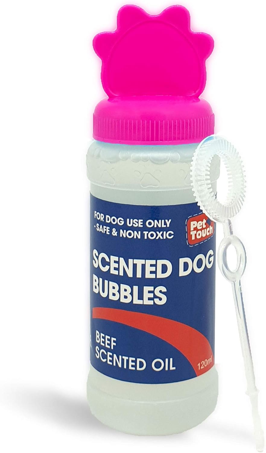 120 ml Blowing Bubbles for Dogs that contains SCENTED in BEEF and