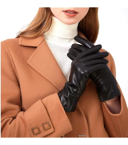 UGG Women's Leather Sheepskin Vent Gloves with Conductive Tech
