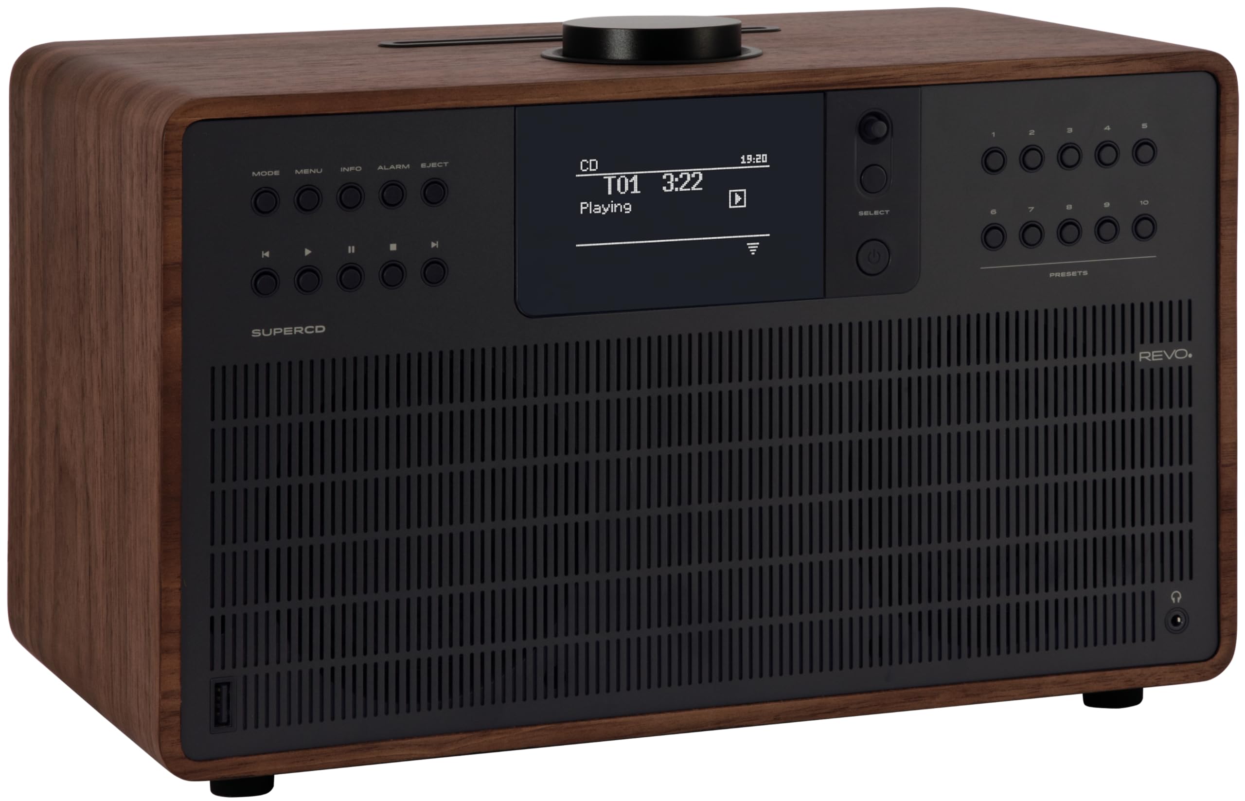Revo Technologies SuperCD - Walnut/Black