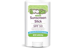 Baby Sunscreen Stick by Boogie, Mineral Sunscreen SPF 50, Travel Size Sunblock for Kids, FSA/HSA Eligible, Zinc Oxide, Water 