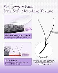 BEYELIAN YY Eyelash Extensions 3D/4D/5D/6D 0.07mm