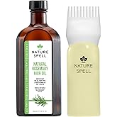 Nature Spell Rosemary Oil For Hair Growth With Root Comb Applicator, Pre-Diluted Hair & Scalp Oil Nourishes Dry, Damaged Hair, For Women & Men, 5.07 Fl Oz