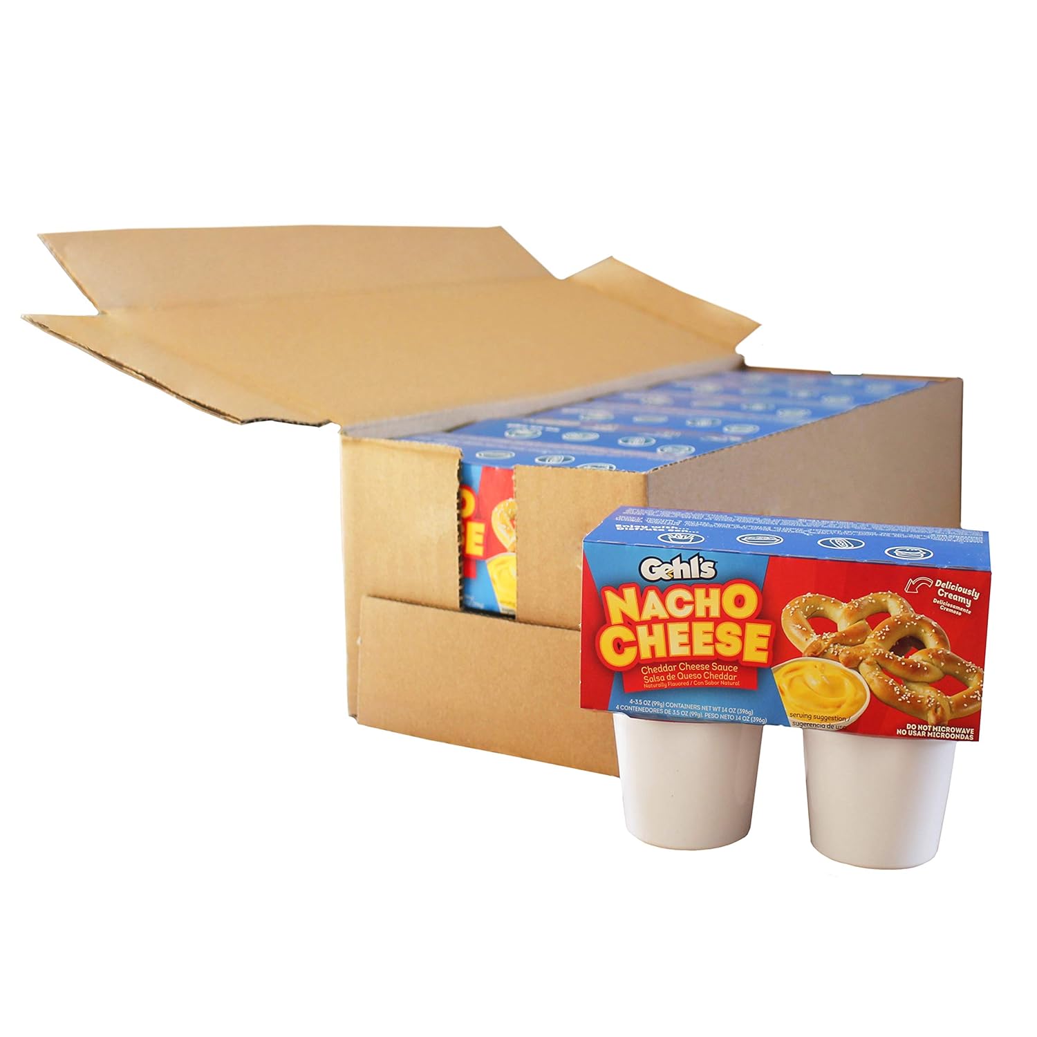 Gehl's Cheddar Cheese Sauce Cups 3.5 oz Individual Single Serving
