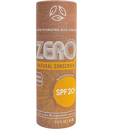 Amazon.com: ZERO Waste 100% Plastic Free Natural Sunscreen Stick