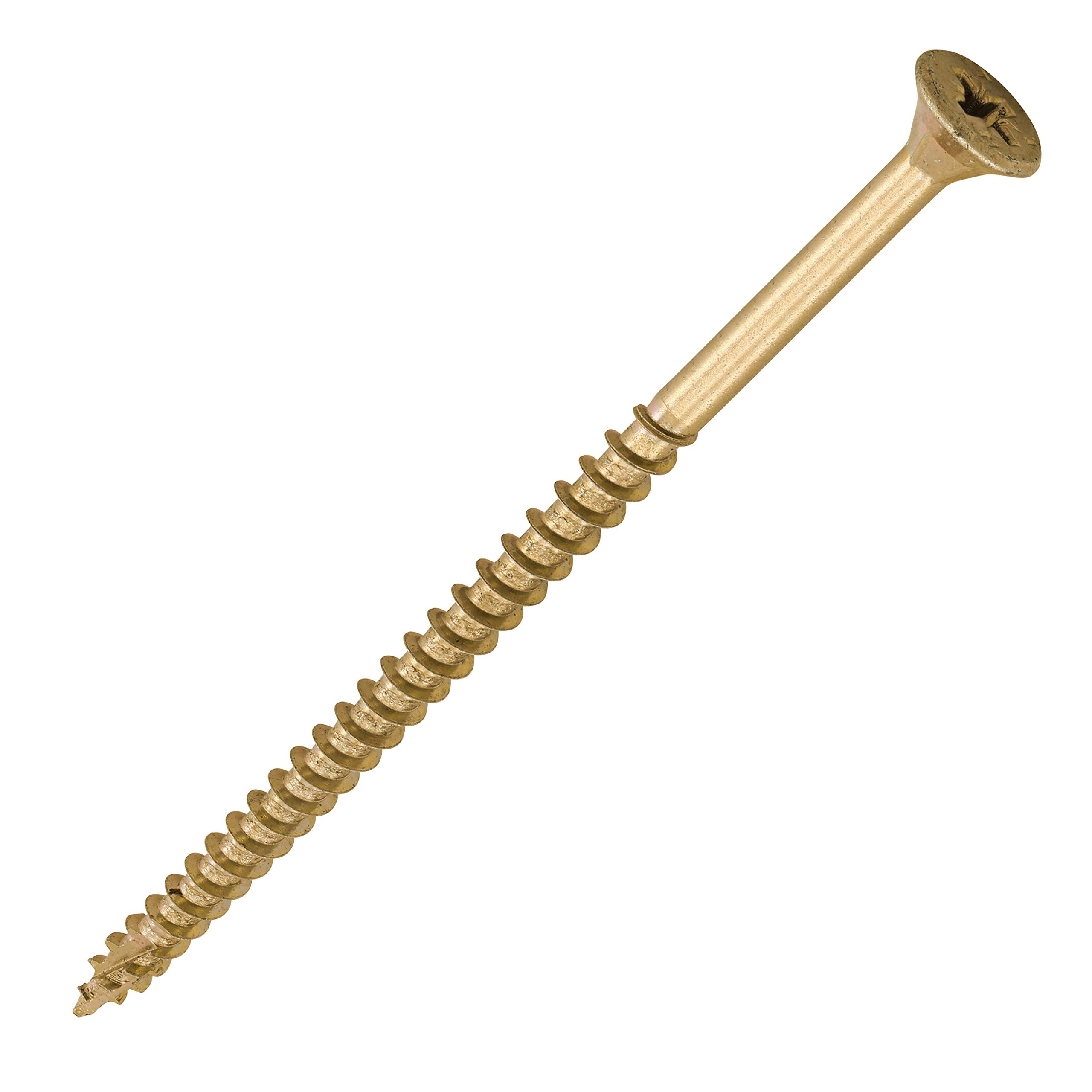 TIMCO C2 Strong-Fix Multi-Purpose Premium Countersunk Gold Woodscrews - 5.0 x 100 - Box of 100 — image 1