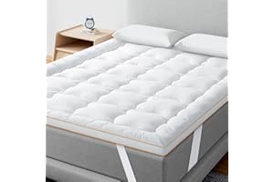 Maxzzz Twin Mattress Topper, Extra Thick Mattress Pad Cover for Back Pain, Mattress Protector for 8-21 Inch Mattress, 1200GSM Down Alternative, 39 * 75 Inches.