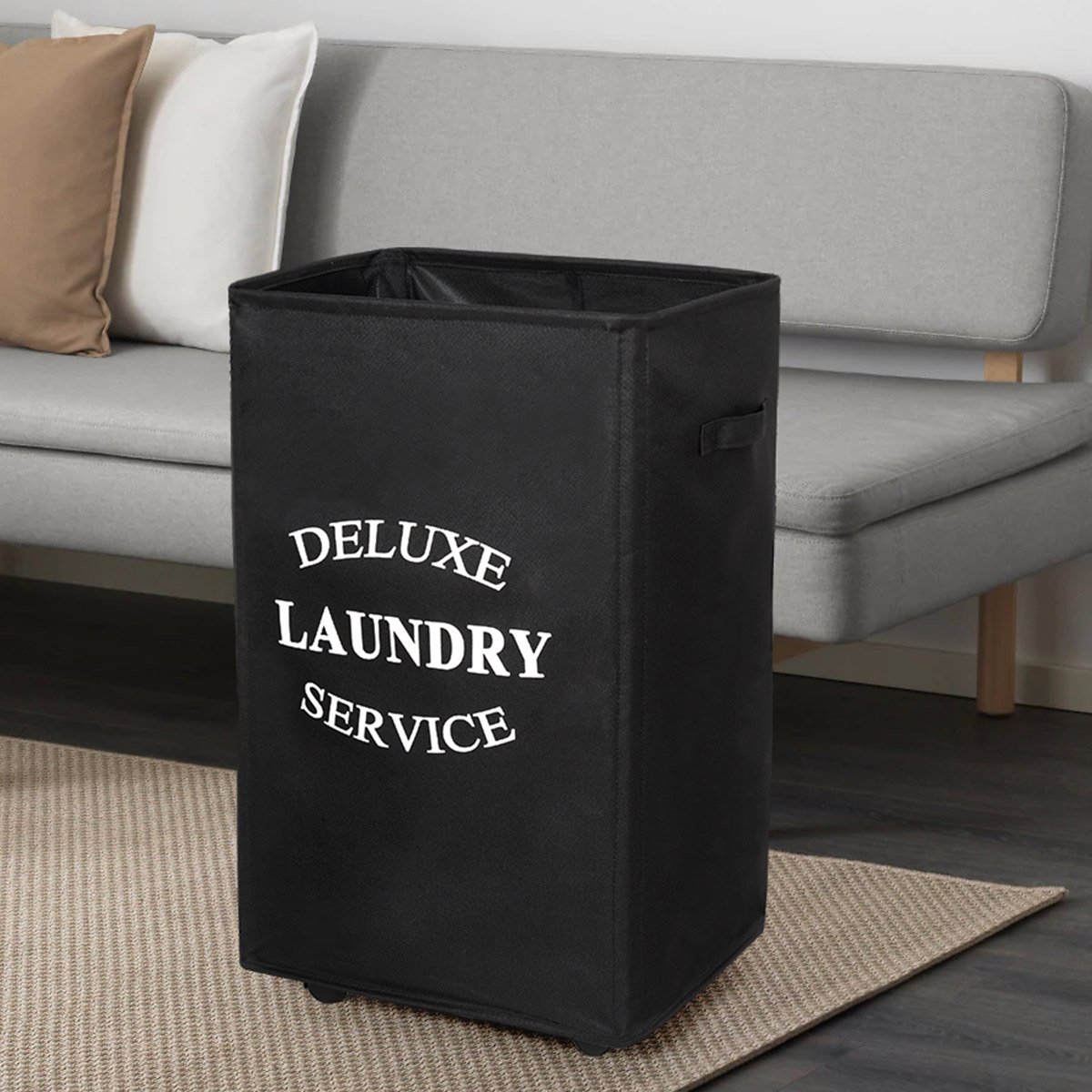 WOWLIVE Large Rolling Laundry Basket Wheels 90L