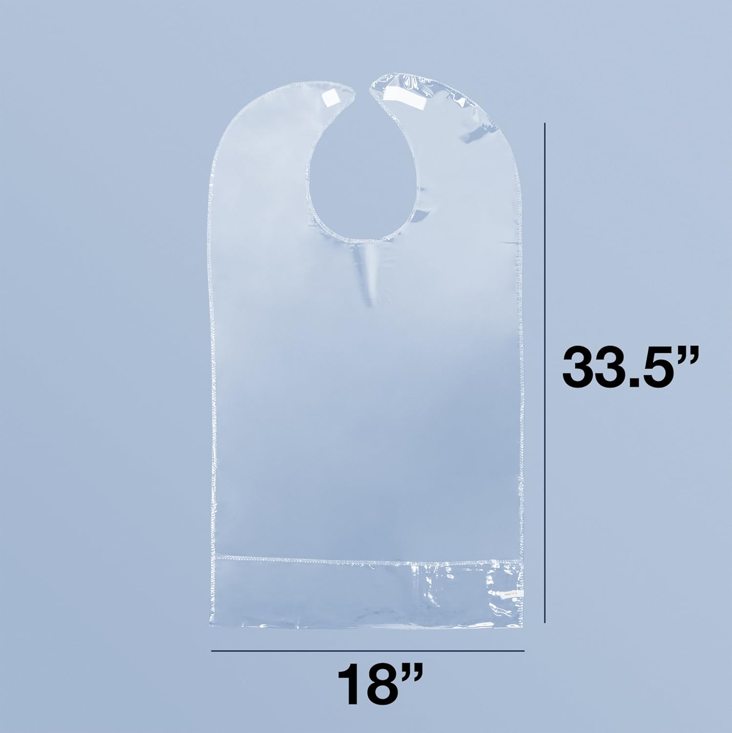 Richards Homewares Invisibib/Clear Vinyl bib: Home & Kitchen