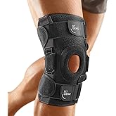 Fit Geno Hinged Knee Brace for Meniscus Tear: Adjustable Knee Support for Knee Pain w/Side Stabilizers & Hinges for Injury or Surgery Recovery - Men and Women