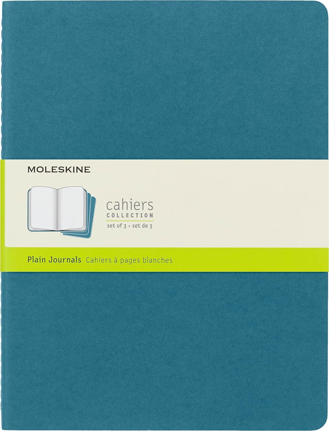 Photo 1 of Moleskine Cahier Journal, Soft Cover, Large (5" x 8.25") Ruled/Lined, Black, 80 Pages (Set of 3)