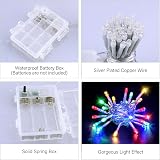 Dalugo Multicoloured Fairy Lights 3M 30 LED IP65 Battery Powered Timer 6h view 7
