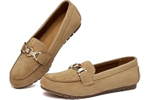 VERDASCO Womens Loafers Flats Shoes Moccasin Penny Loafers Slip On Work Shoes Casual Comfort Ladies Walking Shoes