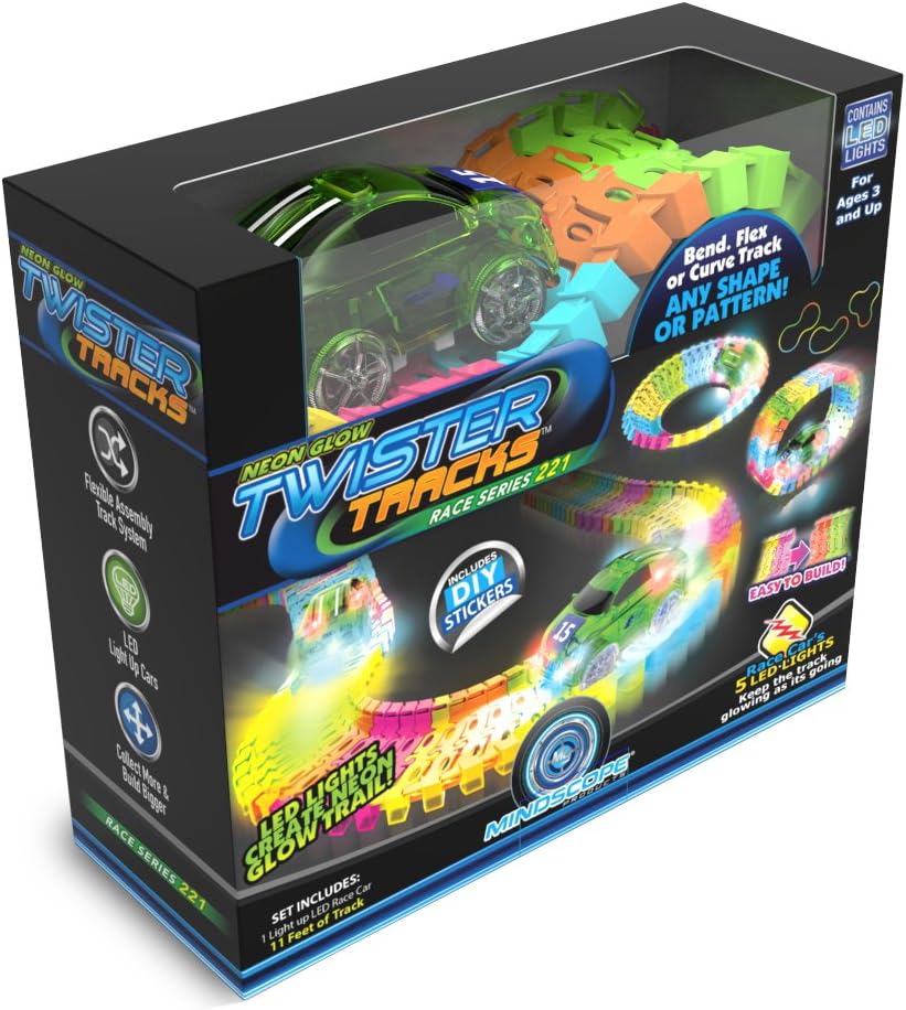 Mindscope Twister Tracks Neon Glow in 