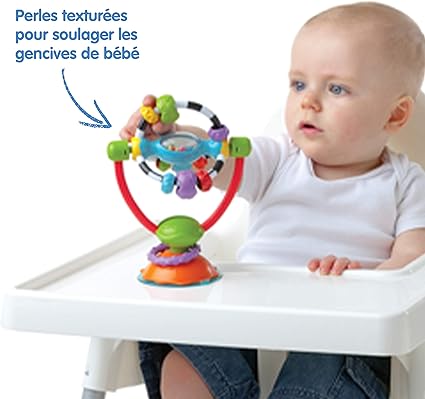 Tigex Hochet Ventouse Pour Chaise Haute Avec Jouet A Faire Tourner A Partir De 3 Mois Hochets Jeux Et Jouets