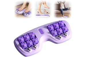 REWDUT Foot Massager Roller for Plantar Fasciitis Relief, Portable Reflexology Massager for Stress Relief and Improved Circulation, Suitable for Home and Office Use (Purple)